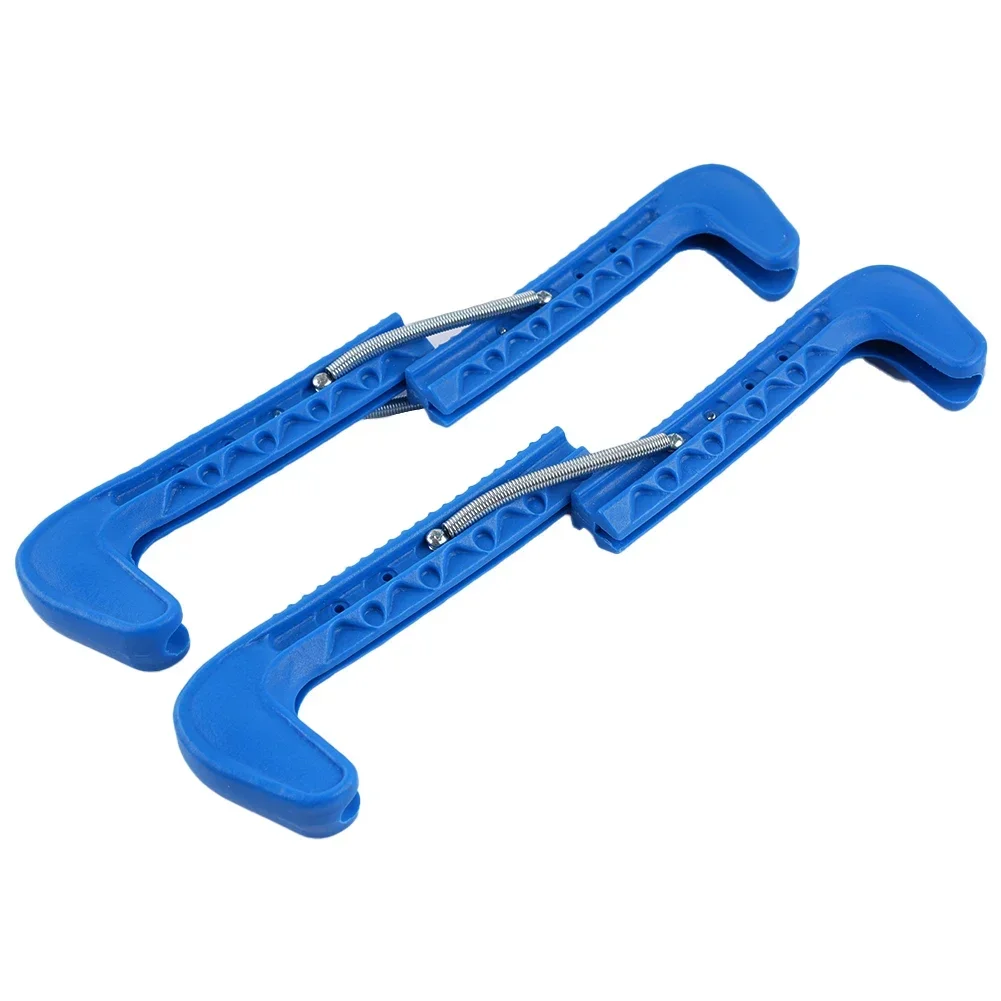 สเก็ตน้ําแข็งใบมีดครอบคลุมสเก็ตน้ําแข็ง Guards ฮอกกี้สเก็ตปรับพลาสติกป้องกันฤดูหนาวสเก็ต Board อุปกรณ์เสริม