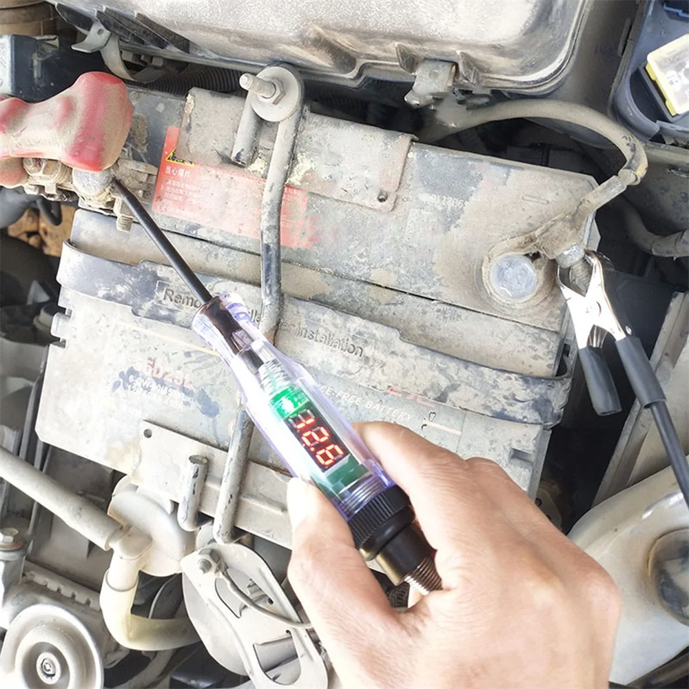 Probador de circuito automático de alta calidad, probador de voltaje de camión, circuito DC 6V 12V 24V, probador de circuito automático, pluma de prueba de sonda de diagnóstico automático