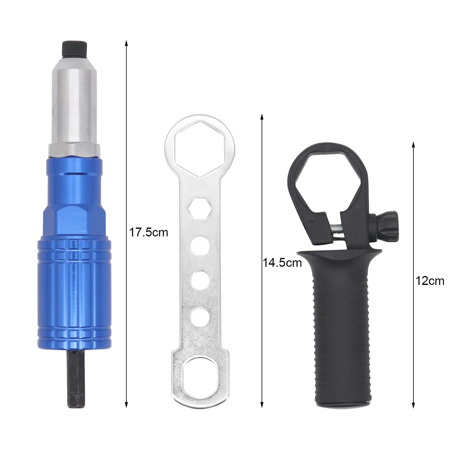 Electric Rivet Pliers Blind Rivet Adapter - Rivet Attachment for Cordless Screwdrivers and Drills Rivet Gun