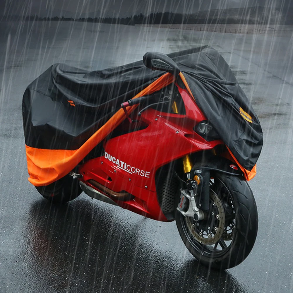 ผ้าคลุมสกู๊ตเตอร์มอเตอร์มอเตอร์มอเตอร์190ตันกันฝนกันฝุ่นกันน้ำ selimut Motor สำหรับทุกฤดู