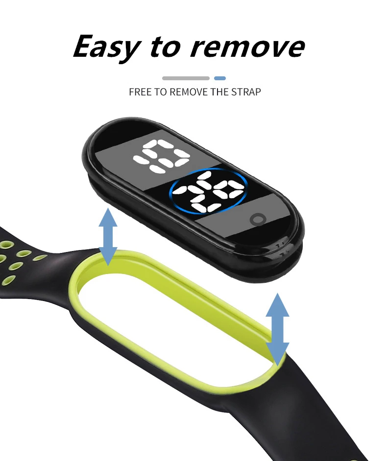 Moda crianças esportes relógio inteligente led digital ultra-leve pulseira de silicone adolescente menino menina crianças relógio de pulso novo relógio