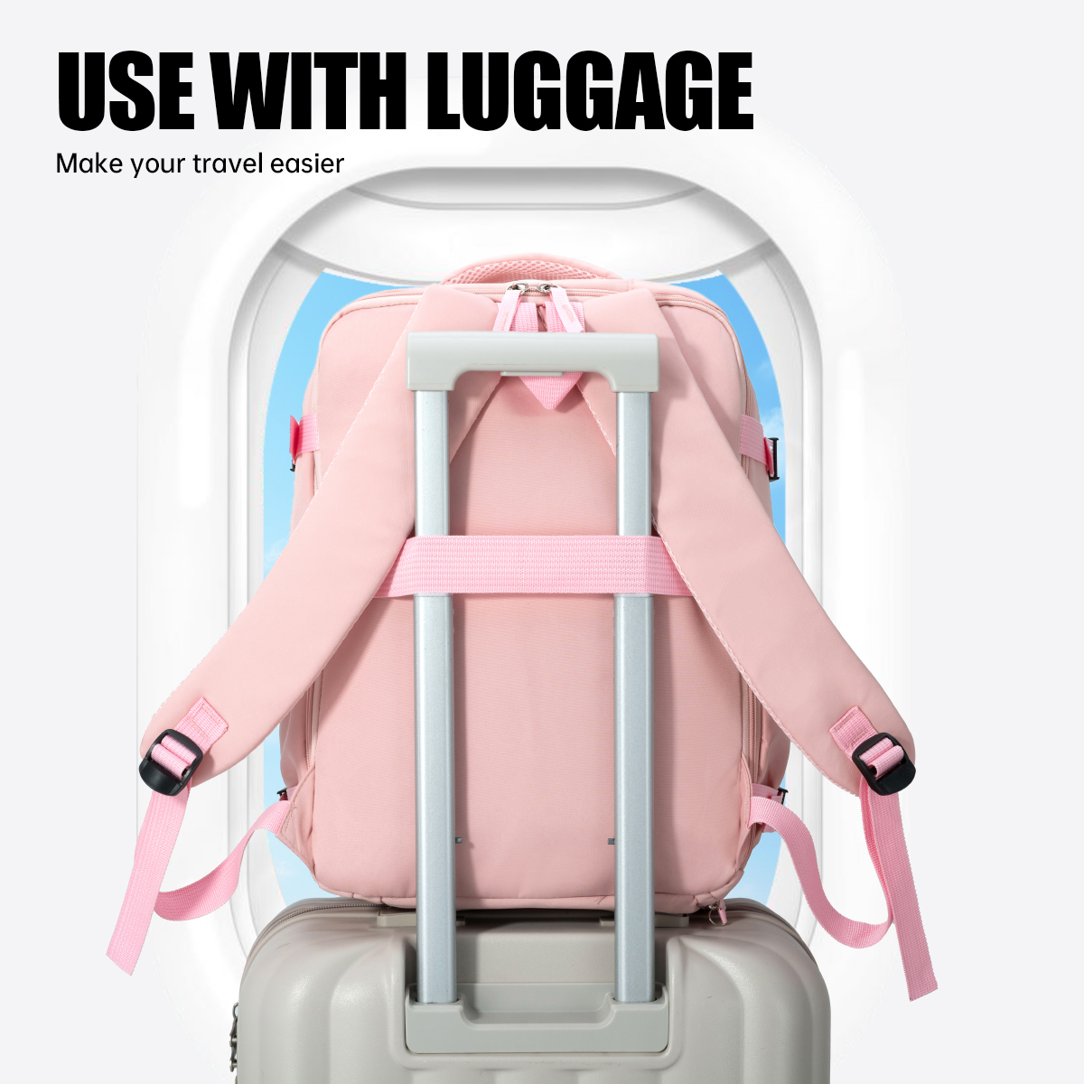 Cross-Border Travel Backpack, Men's and Women's Large-Capacity Shoe Compartment Luggage Bag, Computer Business Bag, Student School Bag, Commuting