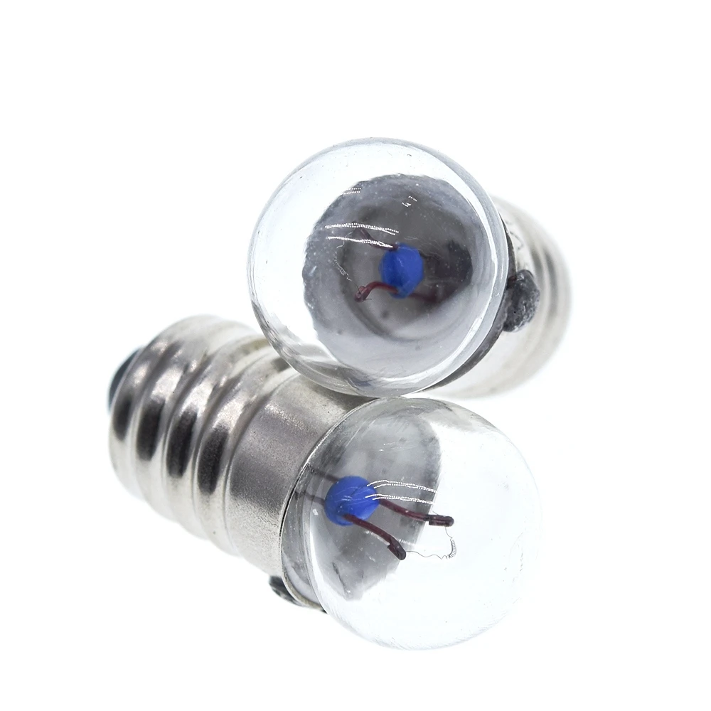 TZT 10/30pcs Student Electrical Experimental Physics Class Used 0.3A  0.5A 1.5V 2.5V 3.8V 6V Small Incandescent Bulbs