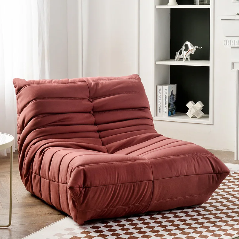 Luxury living room sofa soft suede oversized chair lazy sofa modern living room net red caterpillar technology cloth sofa
