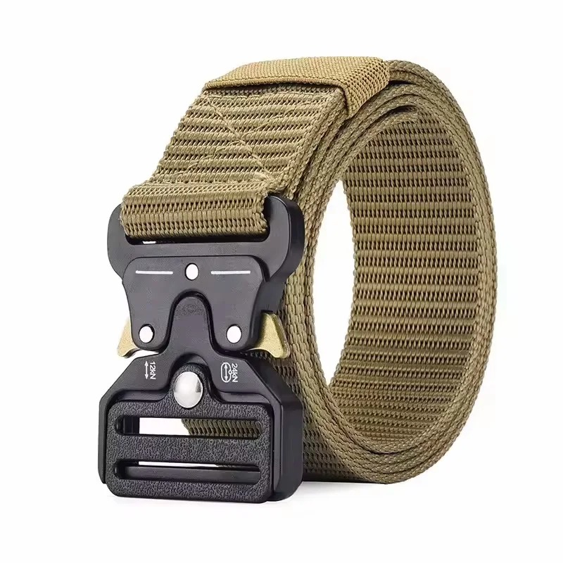 Tactische riem met snelle ontgrendeling voor heren Dames Zware zachte nylon singelband Trein Lichtgewicht buitensport Survival-accessoires ﻿ ﻿