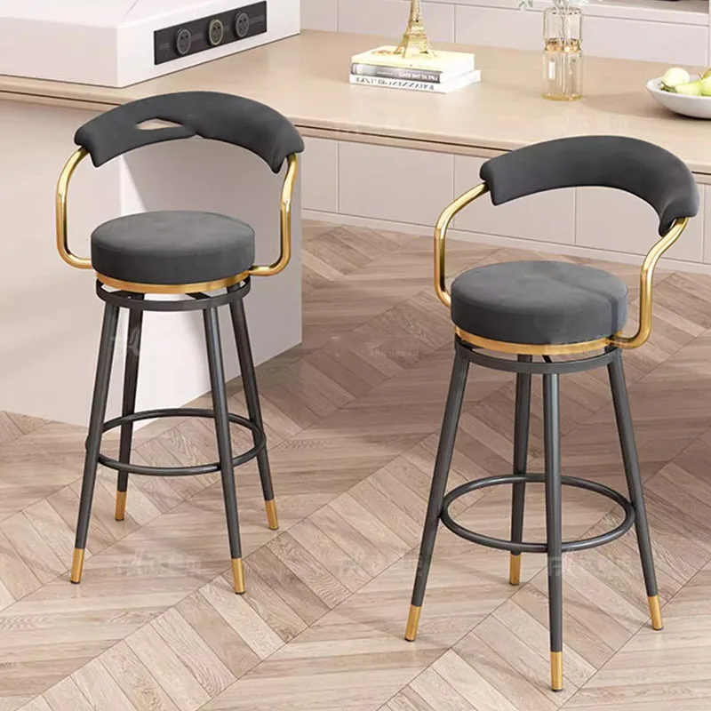 Sillas de Bar con estilo Para ocio, soporte de diseño, cómodas sillas de lujo, Taburete Alto Para Cocina, muebles modernos