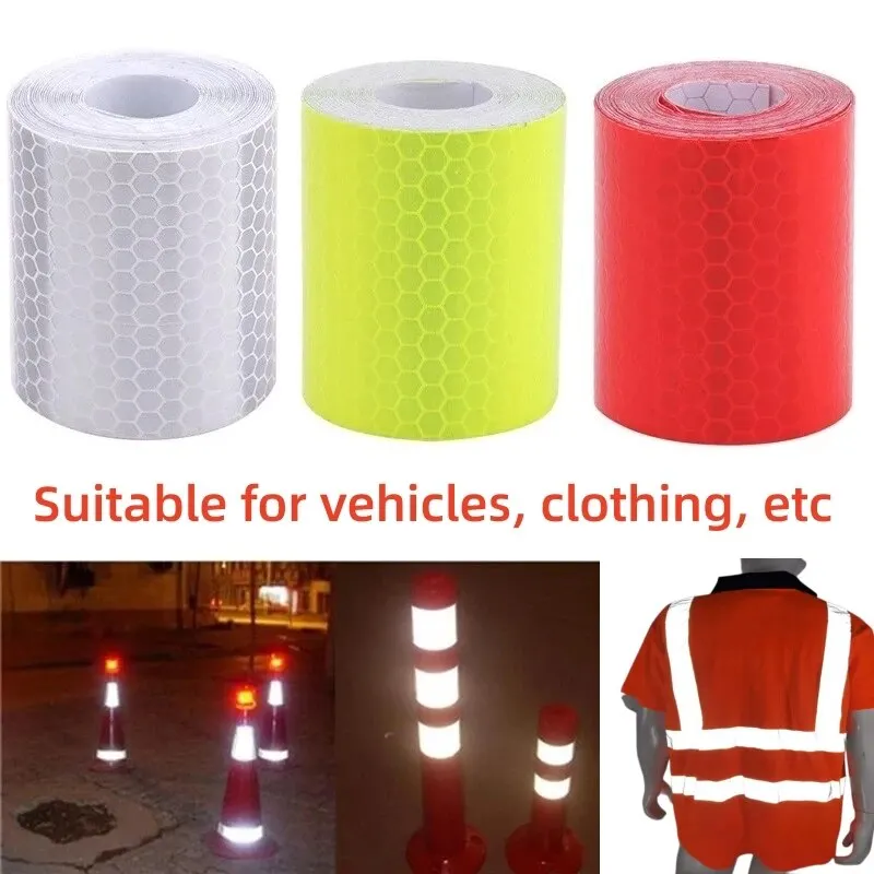 100 cm x 5 cm reflecterende sticker – zilveren waarschuwingsstrip voor autoveiligheid, fiets, rugzak, nachtzichtboost