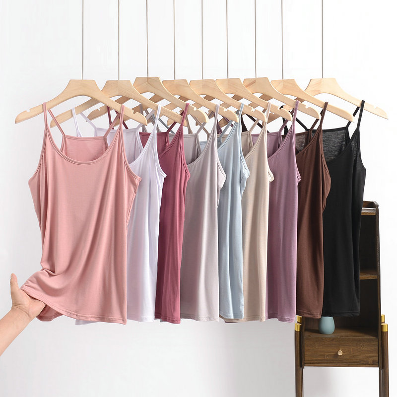 Plus Größe XL bis 8XL Modal Tank Tops O-Ausschnitt Slim Fit ärmelloses T-Shirt Basisschicht Unterhemd Top einfarbiges Leibchen