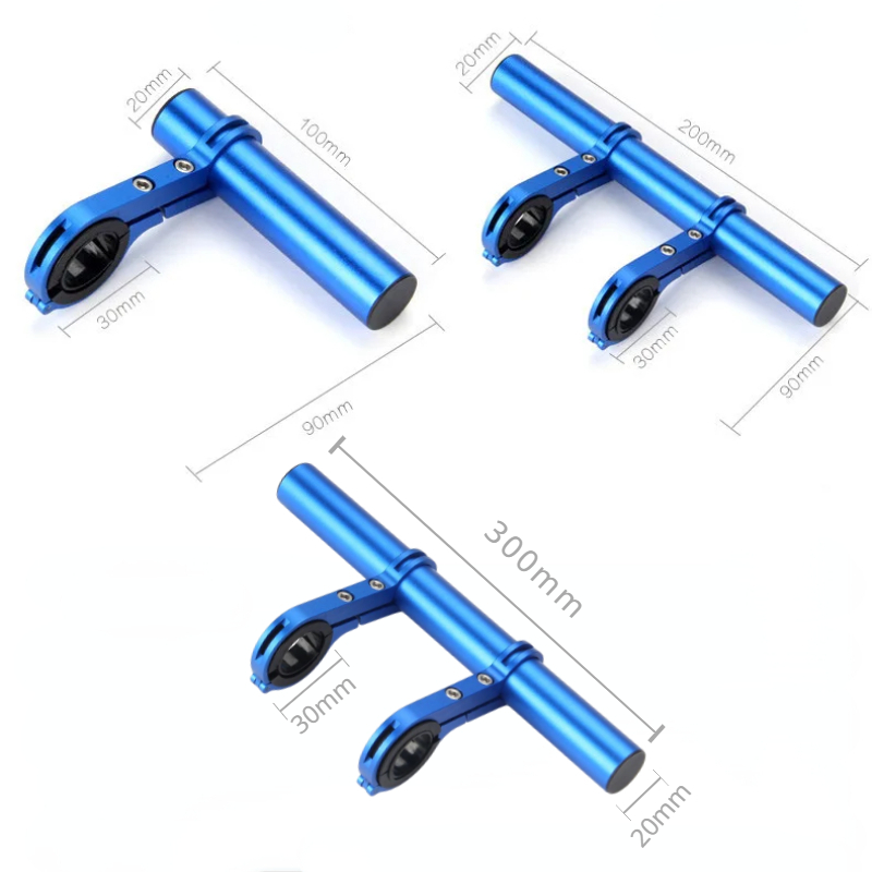 Soporte extendido para manillar de bicicleta de montaña, soporte de expansión de luz delantera de aluminio, extensor de Ciclismo de Carretera, 10/20/30cm