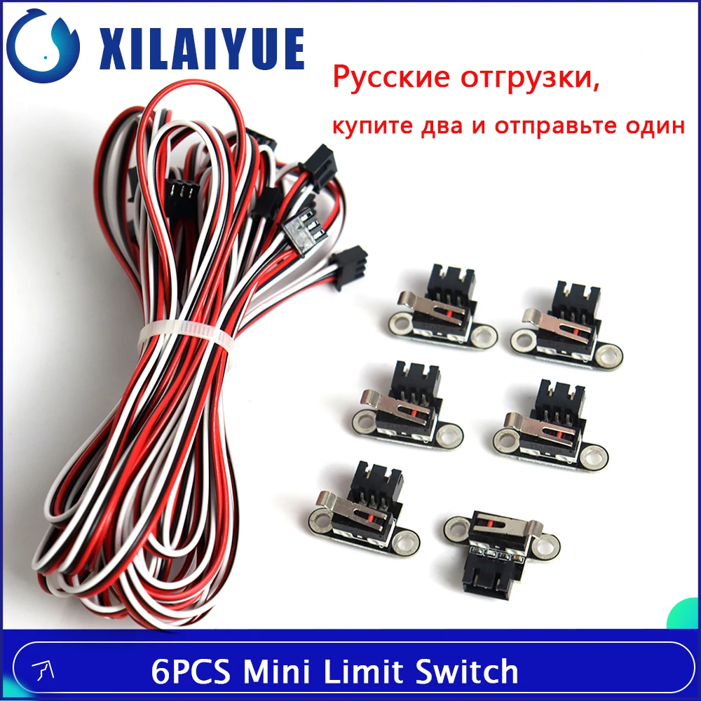 6 interruptores de límite micro con cable de 3 pines de 1M para 3018-PRO/3018-MAV/ Mach3.