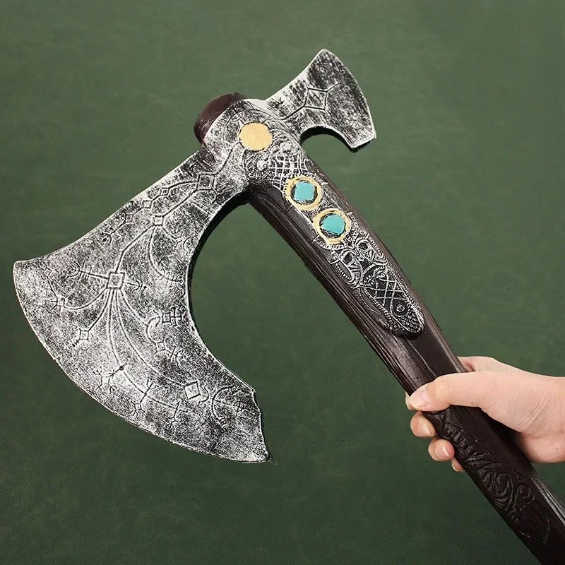 93cm God of War Leviathan Axe Kratos Weapon Model Pu Game God of War: Ragnarok Axe Samurai Weapon Model Gift Toys for Boys Kid