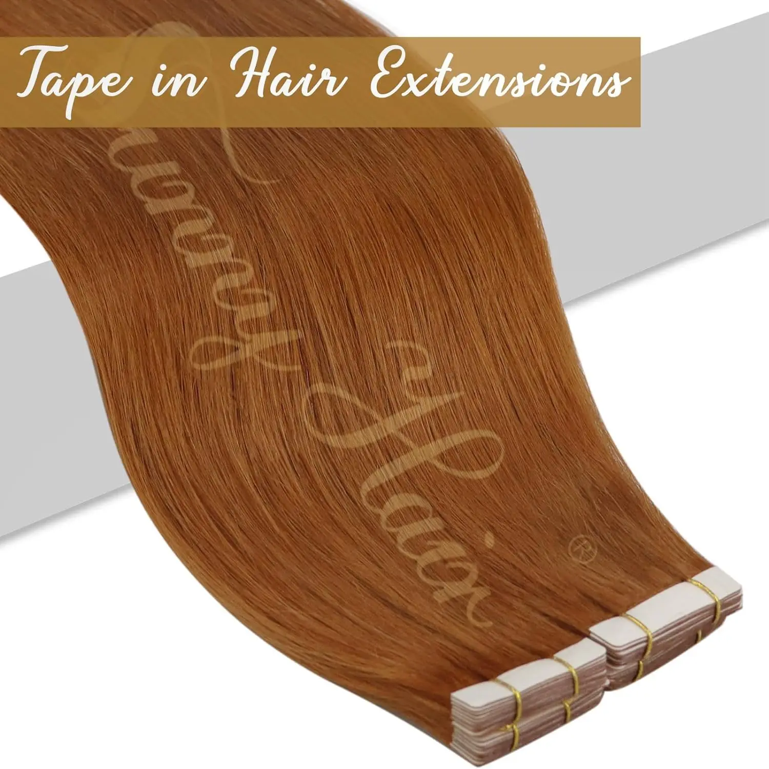 Vesunny fita de cabelo em extensões de cabelo cobre extensões de cabelo real fita em extensões de cabelo cabelo humano real fita invisível