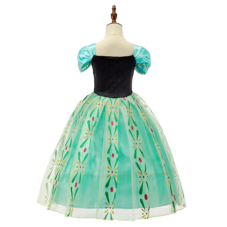 Costume da principessa per bambini Ragazze Elsa Anna Halloween Rapunzel Vestito cosplay Bambini Abiti da festa estivi Carnevale Abito elegante 2024