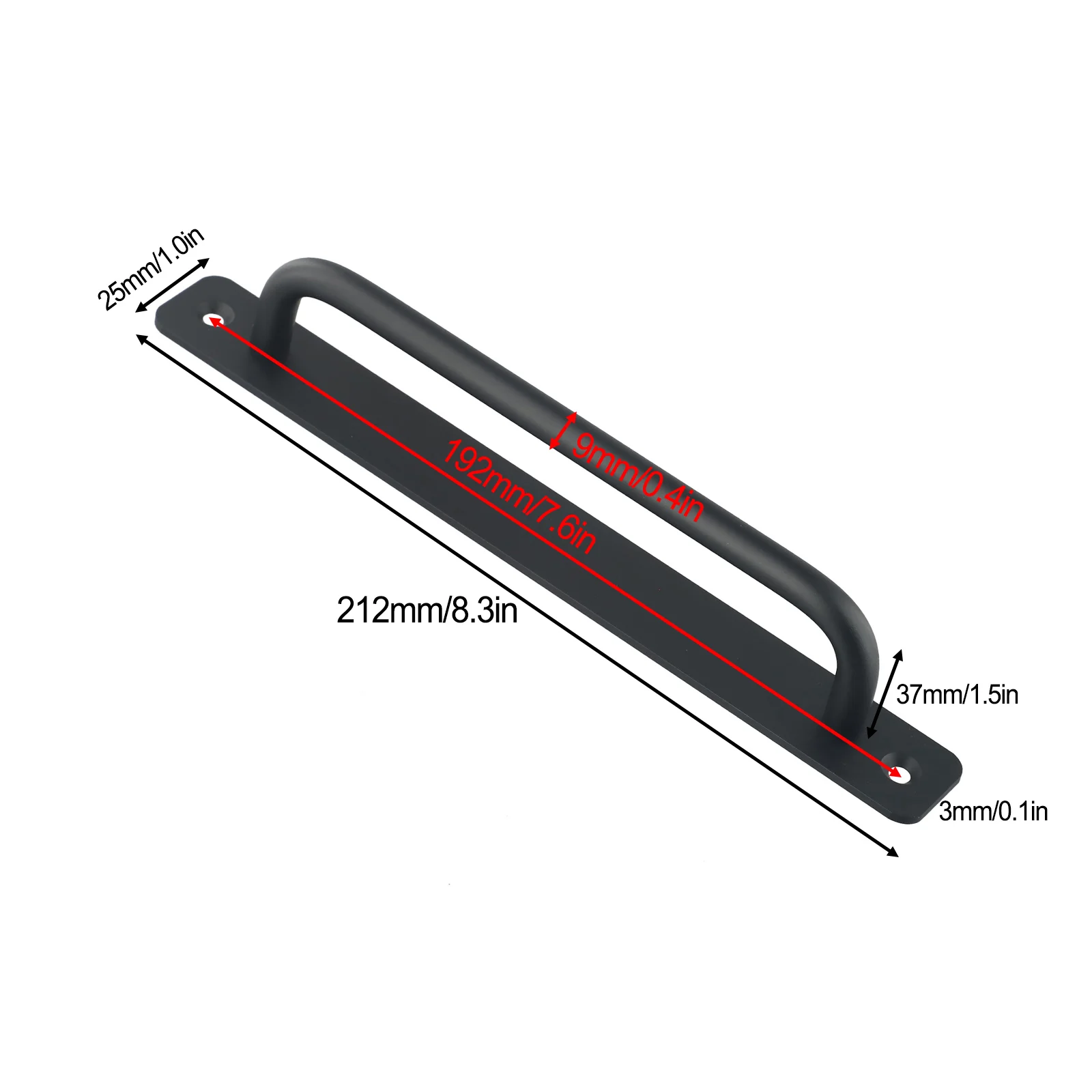 Schiebetür Griff Aluminium Legierung Pull Push Türgriff Für Tor Wc Tür Punch-freies Zieht Möbel Hardware