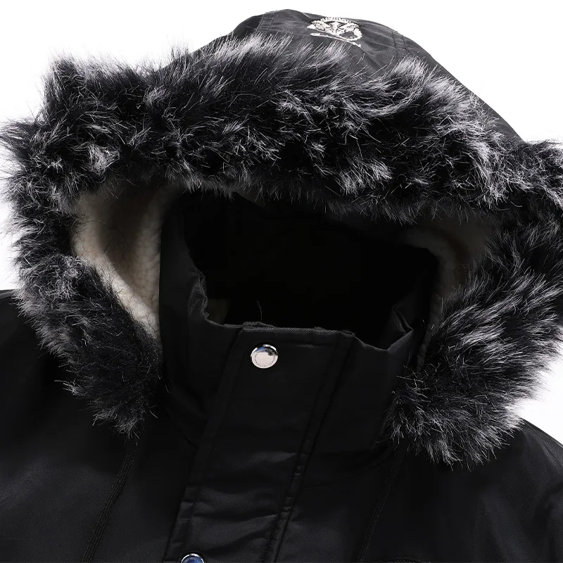 Nueva chaqueta acolchada de algodón informal de invierno para hombre, abrigo cálido con capucha a prueba de viento, chaqueta acolchada de algodón de talla grande M-5XL para hombre