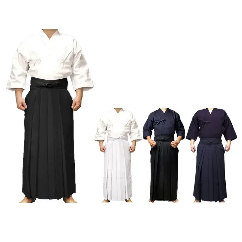 Kendo Uniformen Kampfkunst Kleidung Kendo Aikido Hapkido Kampfkunst Anzug Männer Frauen Hakama Aikido Uniforme Kung Fu Taekwondo
