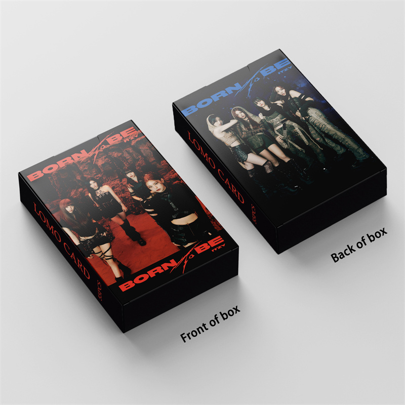 55pcs/set KPOP ITZY Album BORN TO BE LOMO Card YUNA YEJI Lia RYUJIN CHAERYEONG Gift Postcard Photo Card Exquisite Small Card