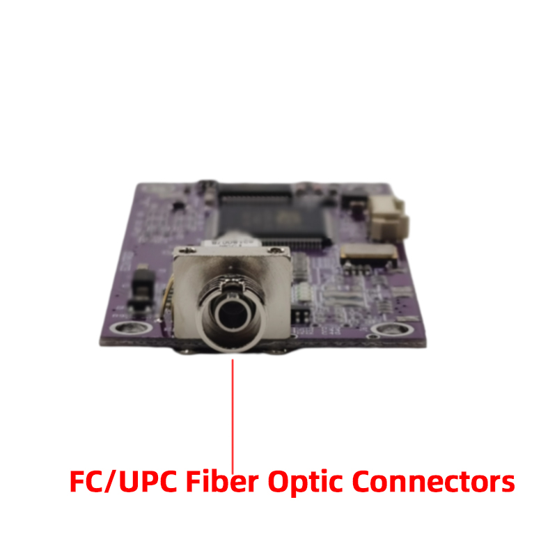 1-канальный преобразователь AHD 1080P и UART TTL в оптоволоконный, одномодовый одноволоконный одноволоконный FC/UPC, напряжение 0–20 км, 5–28 В
