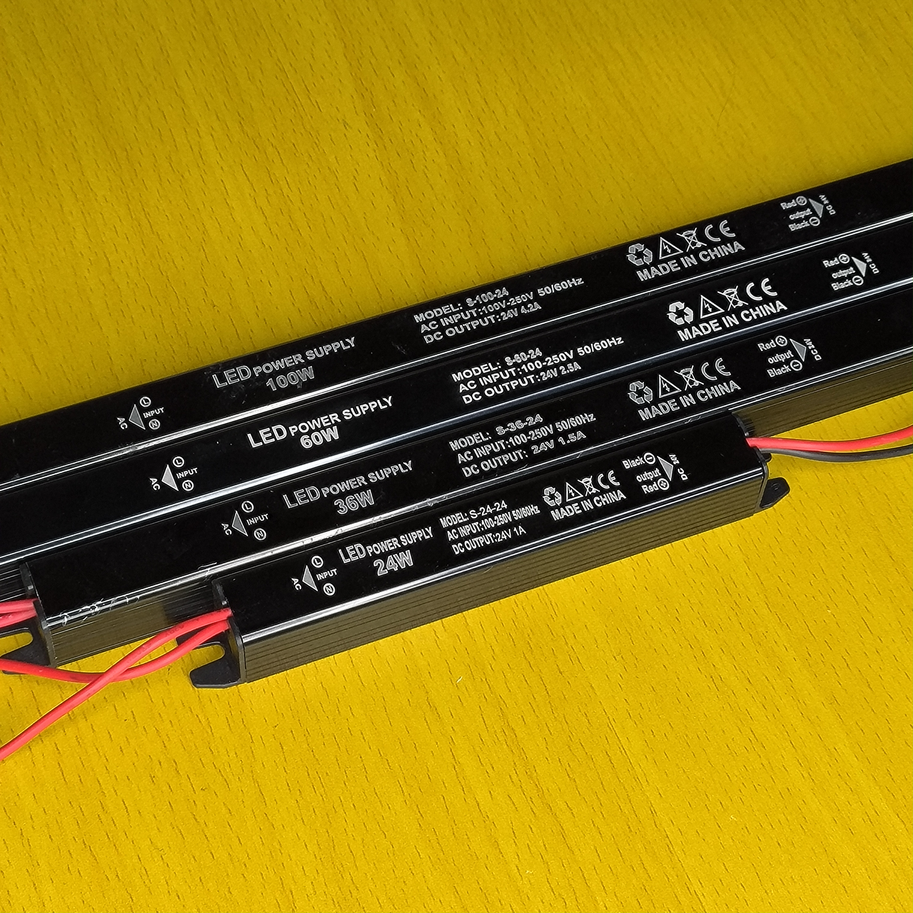 DC 24V 12V LED Dünne Netzteil Beleuchtung 1/2/PCS Transformator AC120-240V 24W 36W 60W 100W Für LED Licht Treiber Adapter