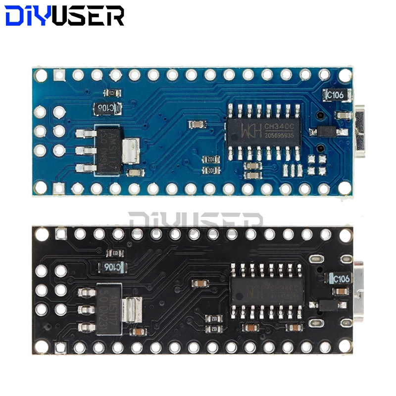 Mini/tipo C/Micro USB Nano 3,0 con el controlador Nano compatible con gestor de arranque para controlador USB arduino CH340 16Mhz ATMEGA328P