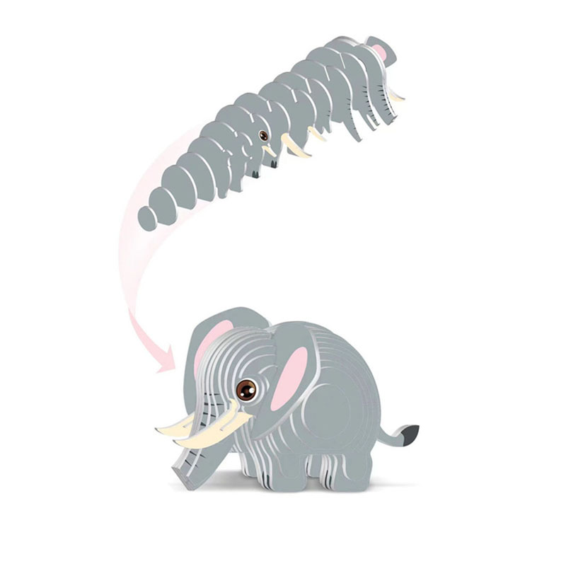 Kreative Tier 3D Papier Puzzle Handwerk Löwe Tiger Kaninchen Karton Modelle DIY Kit Sammeln Display Modelle Geschenke Kinder Spielzeug