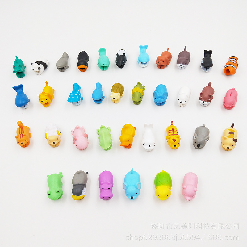 Защитный чехол для кабеля для передачи данных с животными, противоразрывное устройство для намотки проводов, органайзер для кабеля, защитный чехол для зарядного кабеля мобильного телефона