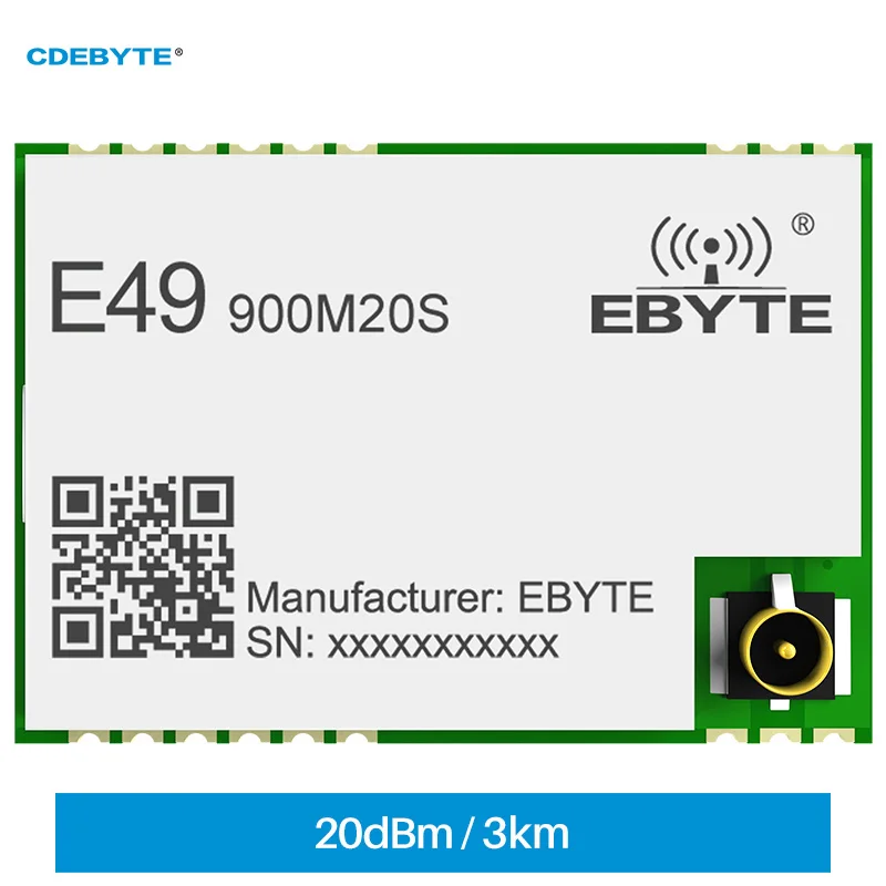 CMT2300A 868 МГц 915 МГц SMD 20 дБм Беспроводной радиочастотный модуль CDEBYTE E49-900M20S 3000 м Большое расстояние передачи FEC Штамп Отверстие IoT