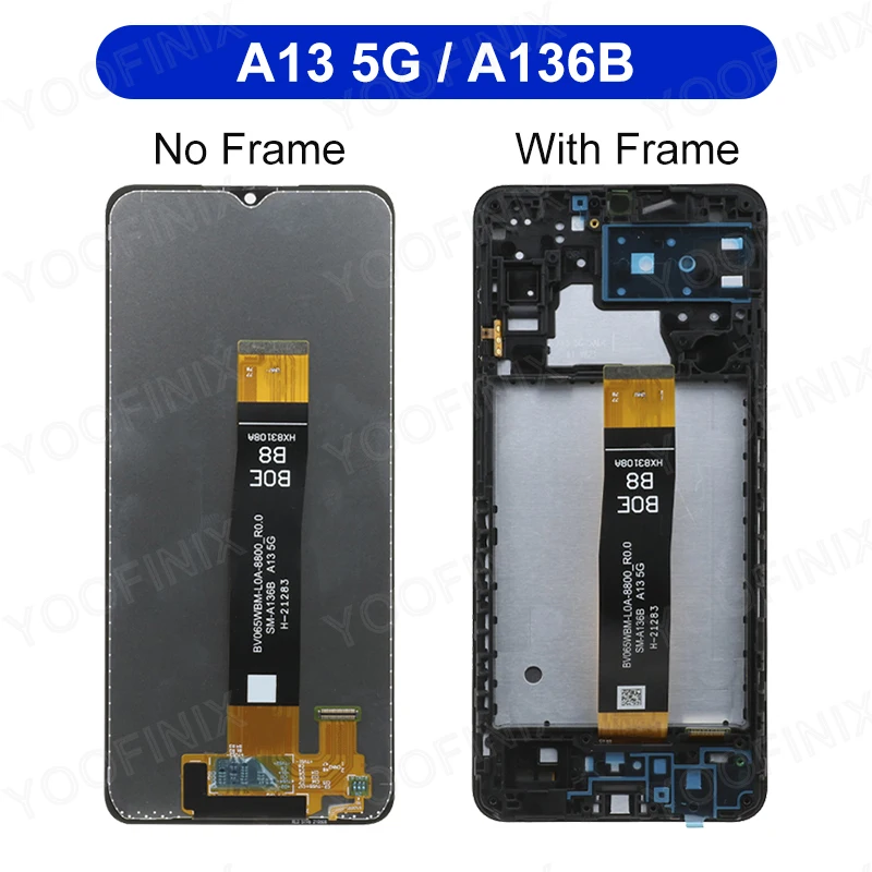 ทางเลือก IPS สำหรับ Samsung Galaxy A13จอแสดงผล LCD SM-A135F หน้าจอสัมผัสสำหรับ Samsung Galaxy A13อะไหล่ทดแทน LCD SM-A136U 5g