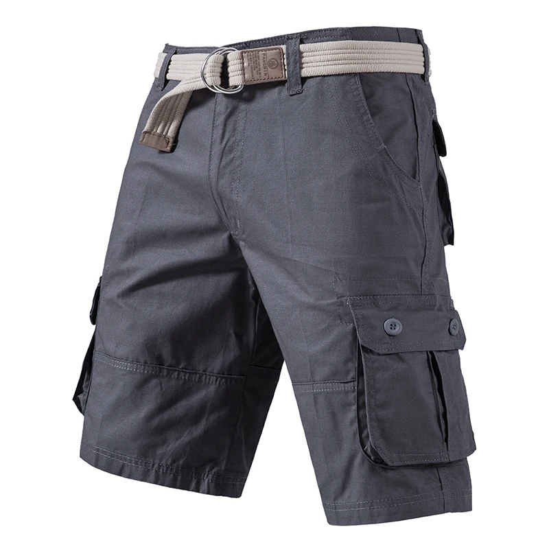 Carga joelho shorts masculino esportes casuais bermuda plus size algodão meia calças de golfe em linha reta correndo ginásio shorts calças