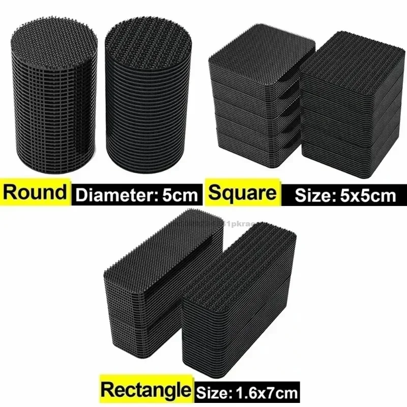 เทปกาวสีดําใช้ในครัวเรือนสัมผัส Fastener Pad FIXED Patch Double Sided MAT Grip สายคล้อง Self-กาว DIY เครื่องแต่งกาย