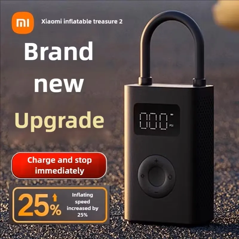 Nouveau 2025 Xiaomi Mijia pompe à Air 2/2D 25% vitesses Boost compresseur d'air électrique Portable trésor 150PSI type-c LED gonfleur