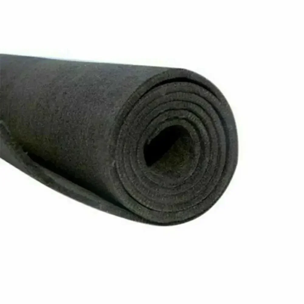 Black graphite felt welding protective blanket carbon fiber high-temperature 300 * 300mm durable torch shielding package protect