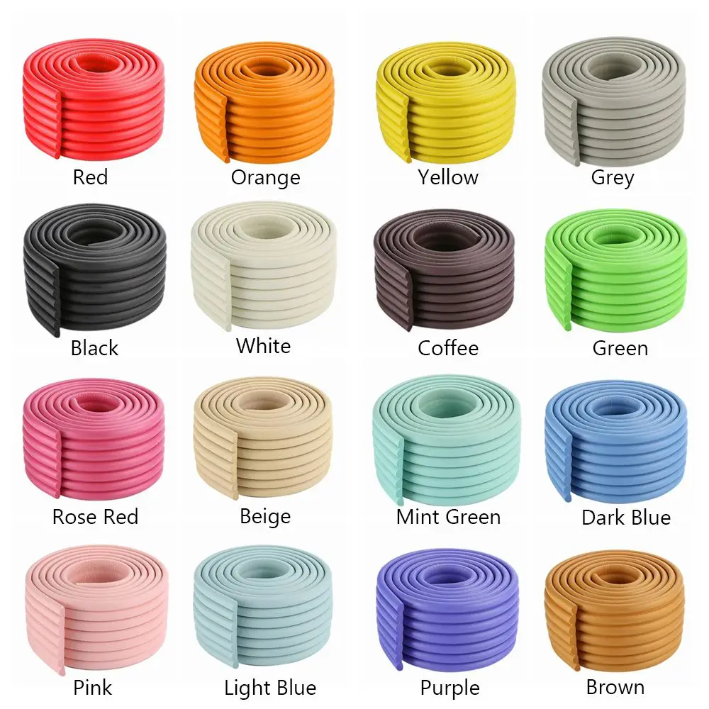 2m Baby Safety Desk Edge Guard Strip Table Corner Protector Kids Collision Cushion Foam Bumper Free Tape