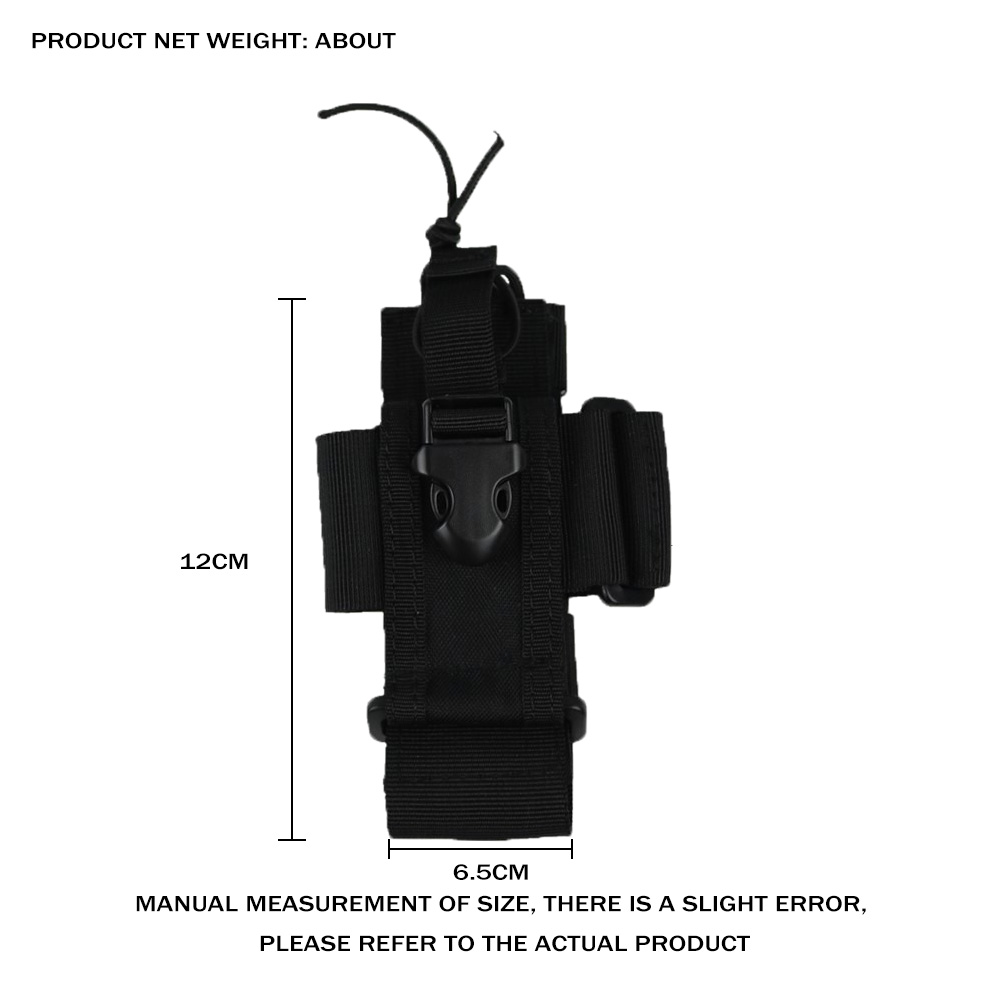 Adjustable Wireless Calling Machine Electric Holder Bag Molle Two-Way Radio Holster Bag Holder Nylon Walkie Talkie Bag