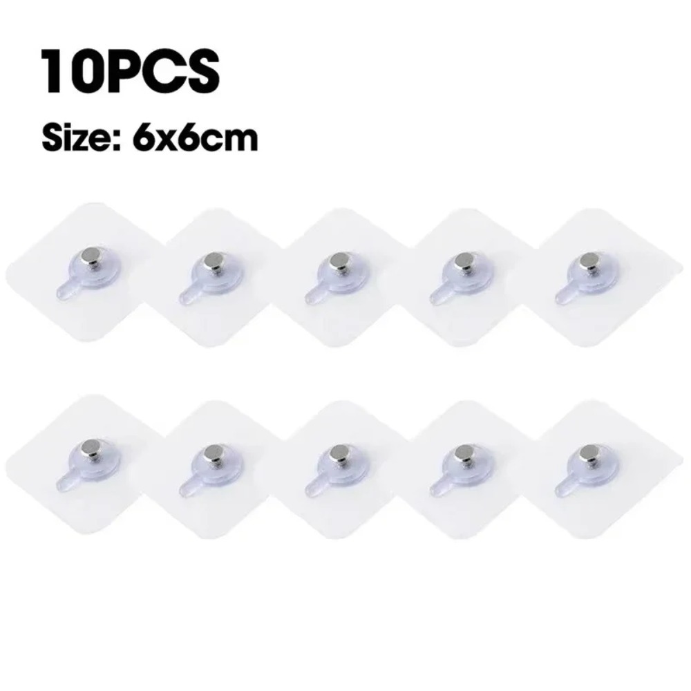 10Pcs Strong Adhesive Hooks Picture Frame Poster No Drilling Hooks Waterproof Durable Kitchen Bathroom Accessories Screw Hooks