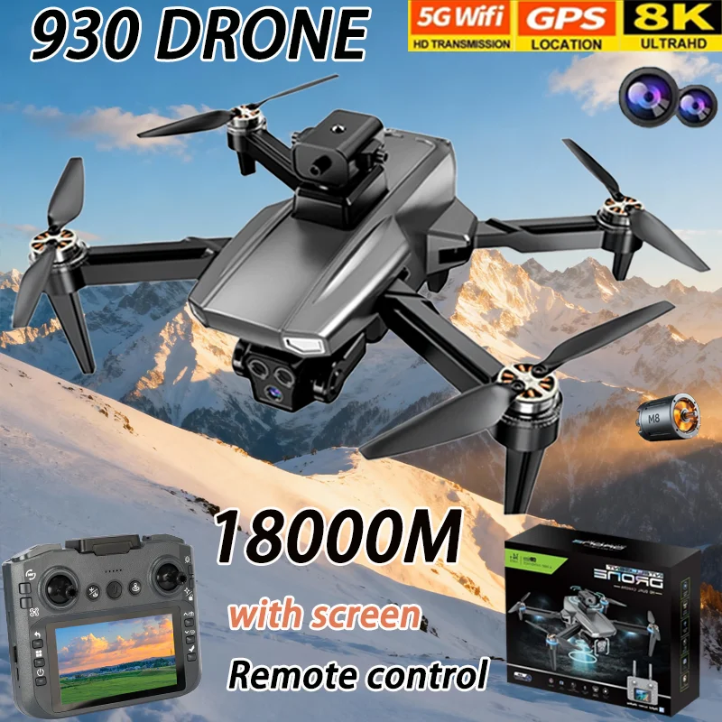 Drone profissional hd 4k com câmera dupla wifi fpv, drone para evitar obstáculos, fotografia aérea e câmera drone, brinquedo de aniversário