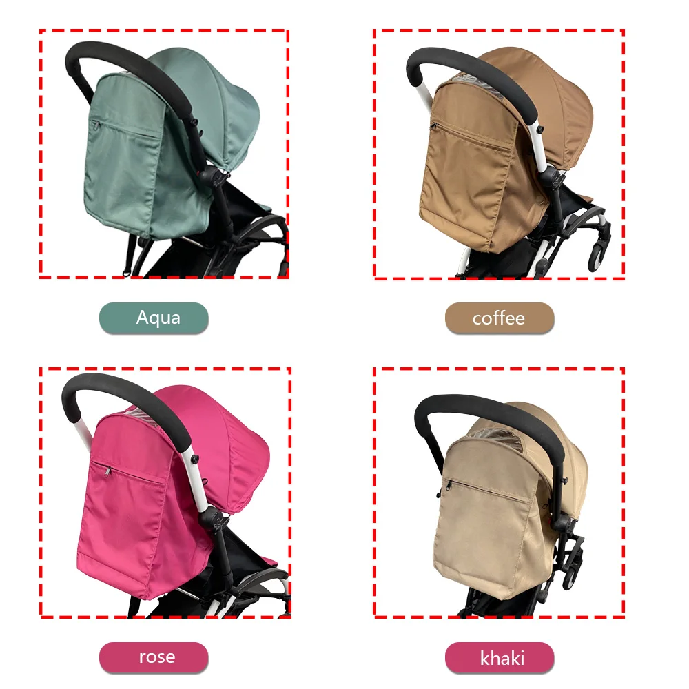 Capa para carrinho de bebê, almofada de assento compatível com babyzen yoyo, colchão com zíper traseiro, bolso, acessórios para carrinho