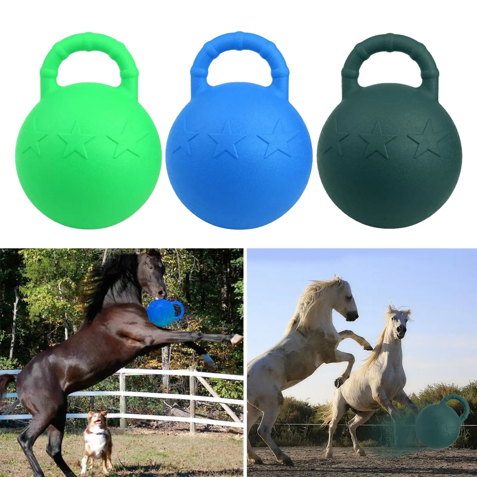 Cavallo Cani Gomma Equina Palla Da Masticare Palla Gonfiabile All'aperto Giocattolo Herding Palla Agilità Formazione Durata Attività Fisica Grande Palla