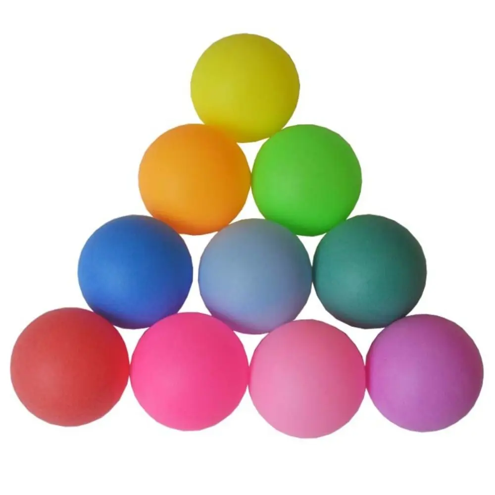 Bolas de Ping Pong de alta elasticidad, 30/50 piezas, 40mm, colores mezclados, Material PP, pelota de tenis de mesa, bolas de entrenamiento de juego esmeriladas sin costuras