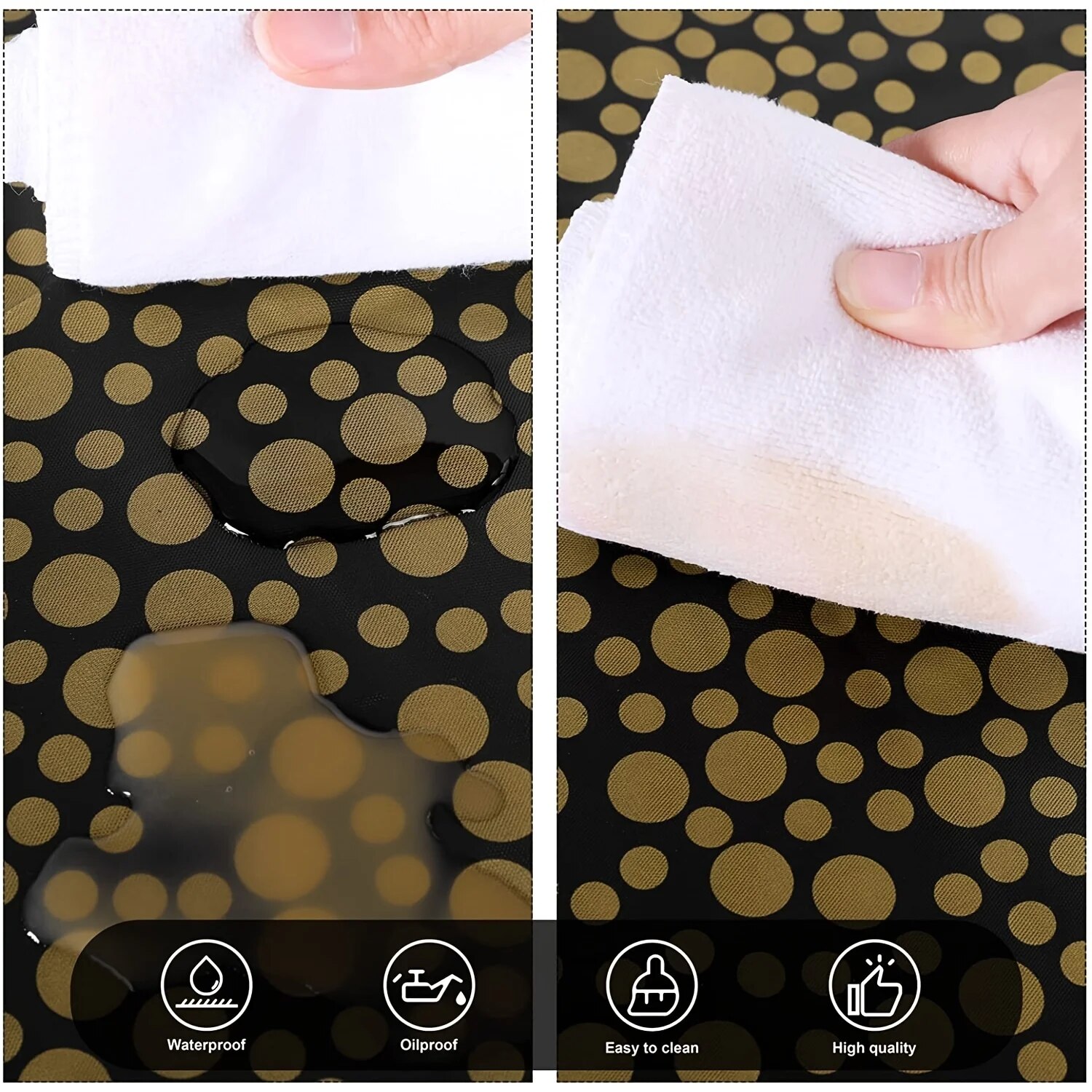 1pc 小さな水玉使い捨てテーブルクロス、厚みのある防水 PEVATablecloth、ホームウェディング誕生日パーティーの装飾、54*108 インチ