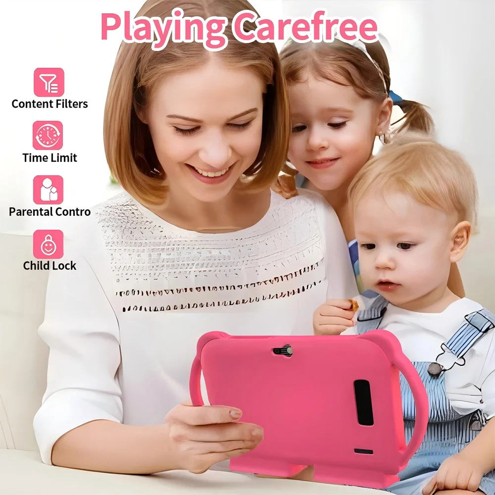2025 New 5G WIFI 7-inch Children's Tablet 4GB+64GB ROM Drawing and Learning Portable Mini Tablet Quad Core Dual Cameras 4000mAh