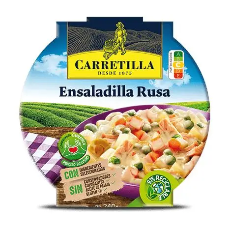 Carrinho de mão-pratos prontos, salada de macarrão com atum, salada russa, salada de arroz, presunto, salada de quinoa, salada rústica, salada de abacaxi com éguas