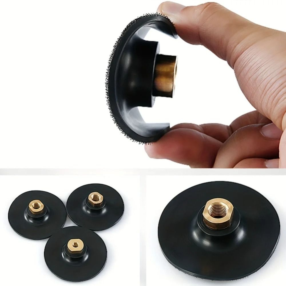 Резиновая подложка 3/4 дюйма M10/M14/M16, самоклеящаяся полировальная шлифовальная Накладка для угловой шлифовальной машины, износостойкая