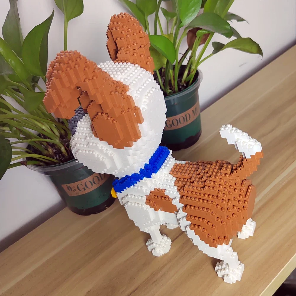 KNEW BUILT Yorkshire Terrier, модель собак, микро-мини-строительные блоки: развивающие игрушки для отдыха для любителей домашних животных, подарки и декор