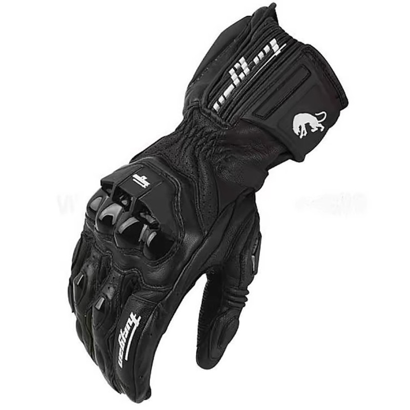 Genuine Leather Motorcycle Motocross Gloves Men's Windproof Breathable Outdoor Riding Gloves Touch screen Protective Equipment