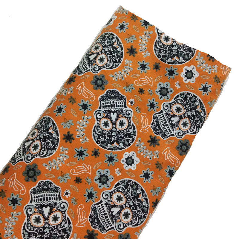 ขาย! ชุดเดรสผ้าคอตตอนตัดเย็บผ้าพิมพ์ลายกะโหลกชุดวินเทจดอกไม้ต่างๆสไตล์วินเทจลาย100%