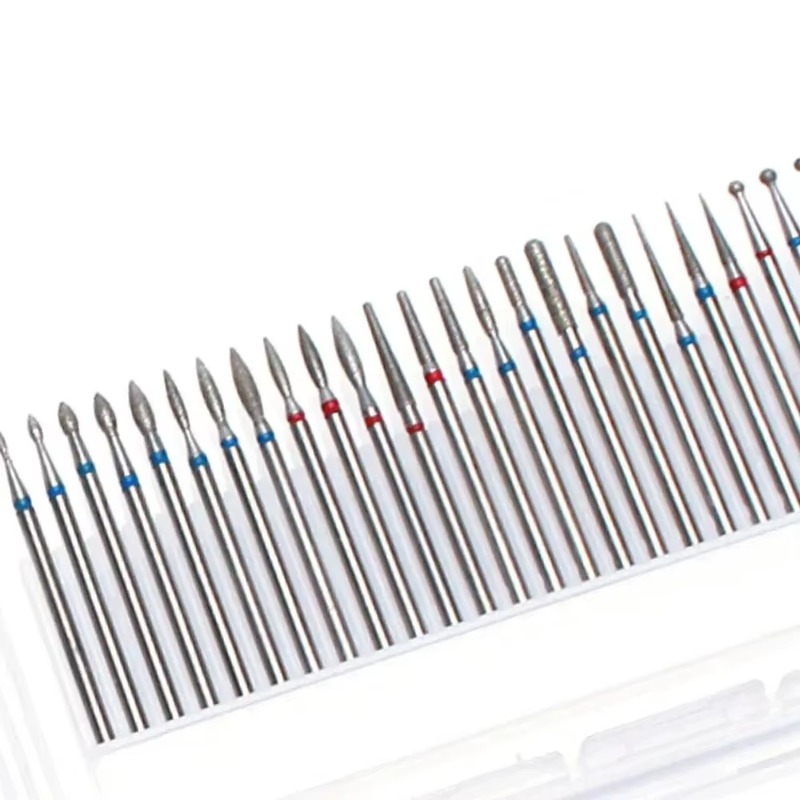 30 ชิ้น/เซ็ตเพชร Burrs เล็บ Dill Bit เครื่องตัดสําหรับเล็บบด Bits เล็บเครื่องมืออุปกรณ์เสริม