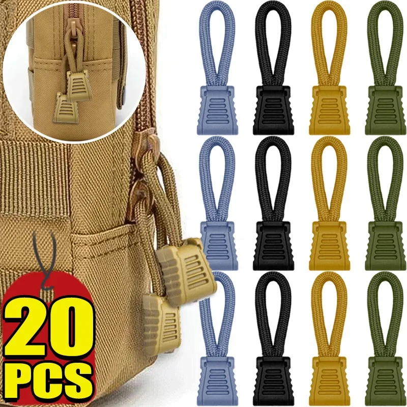 5/20pcs เปลี่ยนคลิปซิปดึง PULLER End Fit เชือกผู้ให้บริการซิปสายไฟ TAB BUCKLE กระเป๋าเดินทางกระเป๋าเดินทางกระเป๋าเป้สะพายหลังเครื่องมือกลางแจ้ง