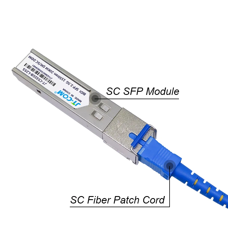 1Pair 2.5G SC SFP Module Gigabit DDM BIDI 2.5G fiber tranceiver sfp module Compatible with Mikrotik Cisco Switch