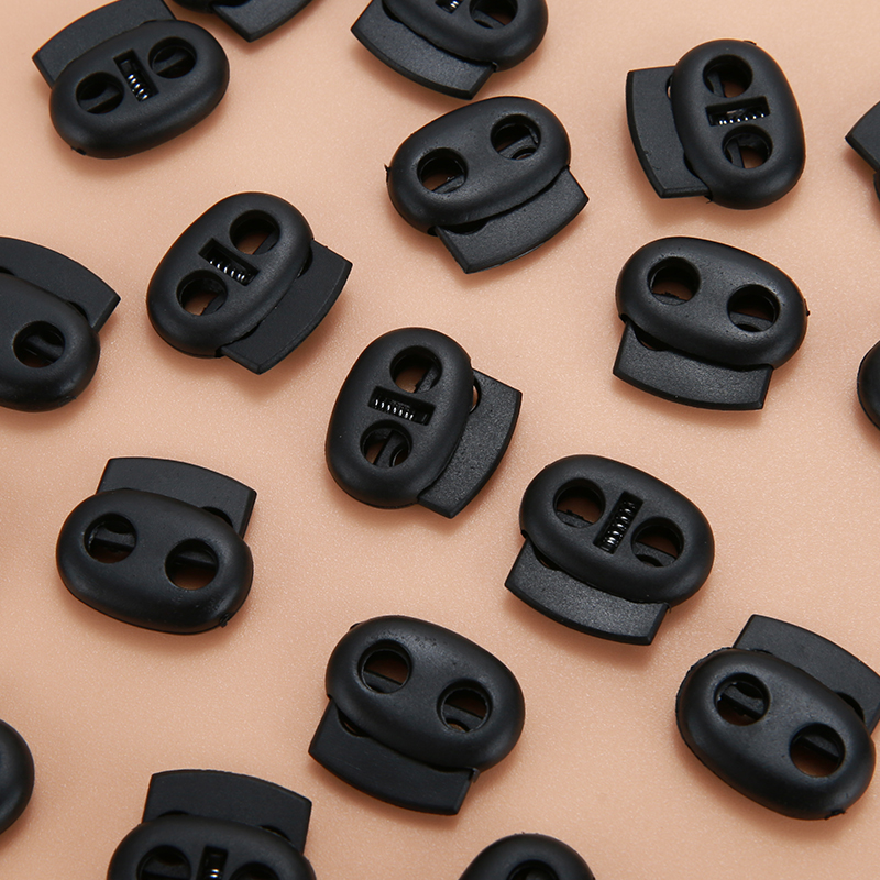 Rolha de bloqueio de cabo de plástico alternar clipe bloco retentor para cordão elástico paracord corda saco de vestuário acessórios